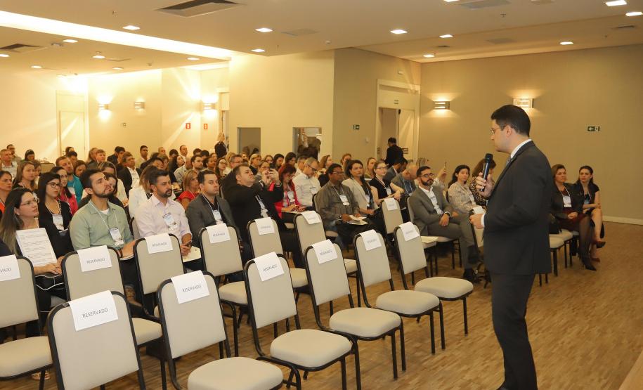 9 A Escola Fazendária (Efaz) da Secretaria da Fazenda do Paraná realiza o Seminário Gestão de Riscos: Desafios e Oportunidades no Setor Público, em parceria com a Procuradoria-Geral do Paraná. N/F: Controlador Geral de Minas Gerais, Rodrigo Fontenelle.
Curitiba, 05-02-20.
Foto: Arnaldo Alves / AEN.